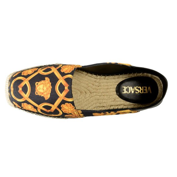 Versace Men\'s ST. Barocco Print Espadrilles Moccasins Loafers Shoes US 6 IT 39 main image 4